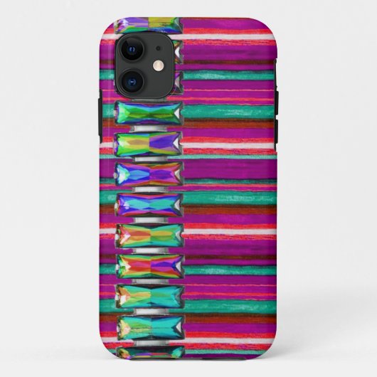 Zo Cool Iridescente Glans Rhinestone Iphone 5 Hoes (Achterkant)