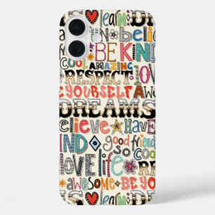 zo coole typografie iPhone 16 plus hoesje