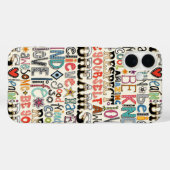 zo coole typografie Case-Mate iPhone case (Achterkant (horizontaal))