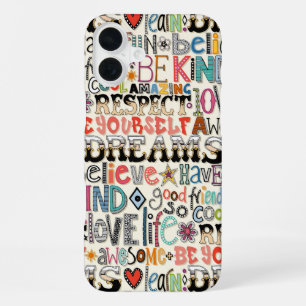 zo coole typografie iPhone 16 plus hoesje
