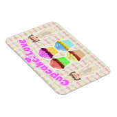 Zo Cute Cupcake-ontwerp Magneet (Rechterzijde)