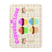 Zo Cute Cupcake-ontwerp Magneet (Verticaal)
