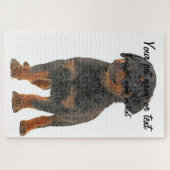 Zo Cute, Puppy Rottweiler Dog Legpuzzel (Horizontaal)