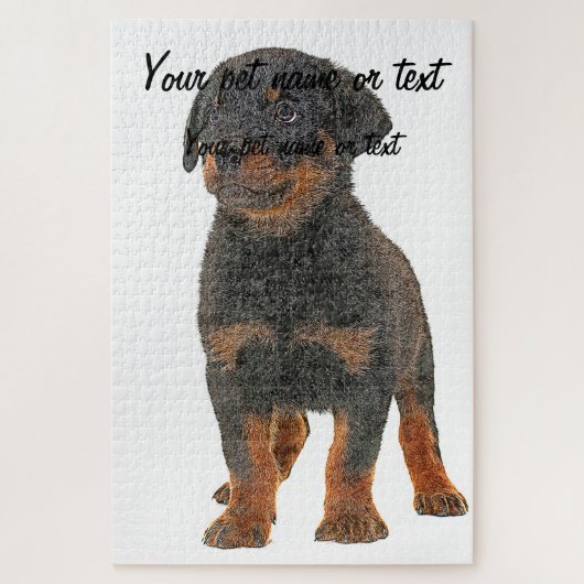 Zo Cute, Puppy Rottweiler Dog Legpuzzel (Verticaal)