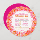 ZO  DAG Bat Mitzvah Uitnodiging (Voorkant / Achterkant)