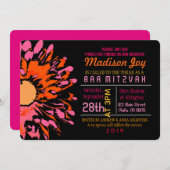 ZO  DAG Bat Mitzvah Uitnodiging (Voorkant / Achterkant)