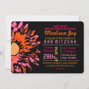 ZO DAG Bat Mitzvah Uitnodiging