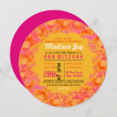 ZO  DAG Bat Mitzvah Uitnodiging (Voorkant / Achterkant)