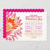 ZO  DAG Bat Mitzvah Uitnodiging (Voorkant / Achterkant)