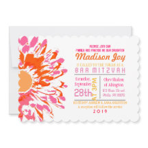 ZO  DAG Bat Mitzvah Uitnodiging