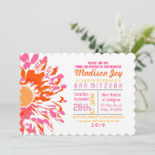 ZO  DAG Bat Mitzvah Uitnodiging (Staand voorkant)