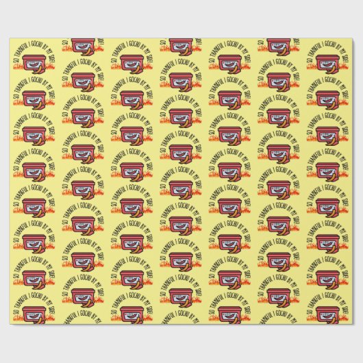 "Zo dankbaar dat ik langs mijn kant ga" Koreaanse  Cadeaupapier (Vlak)