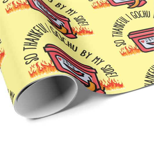 "Zo dankbaar dat ik langs mijn kant ga" Koreaanse  Cadeaupapier (Rol Hoek)