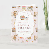 Zo dankbaar voor jou | Herfst Baby shower Bedankkaart (Voorkant)