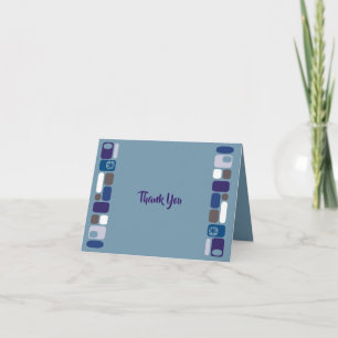 ZO dankt de Bar mitswa van de Bar van mod. u Bedankkaart