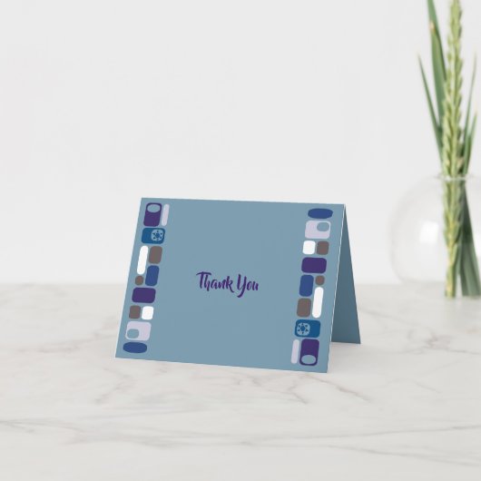 ZO dankt de Bar mitswa van de Bar van mod. u Bedankkaart (Voorkant)