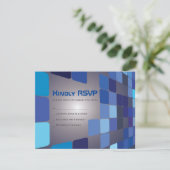 ZO DIGITAL Bar Bat Mitzvah Reply Card RSVP Kaartje (Staand voorkant)