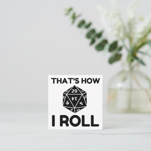 Zo draai ik 20-zijdige dop vierkante visitekaartje (Staand voorkant)