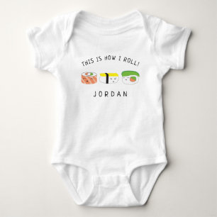 Zo draai ik de naam van de Baby Kawaii Sushi-minna Romper