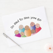 Zo droevig ovale sticker (Envelop)