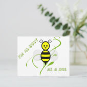 Zo druk als bijen briefkaart (Staand voorkant)