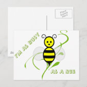 Zo druk als bijen briefkaart (Voorkant / Achterkant)