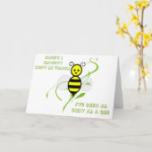 Zo druk als bijen kaart (Gele Bloem)