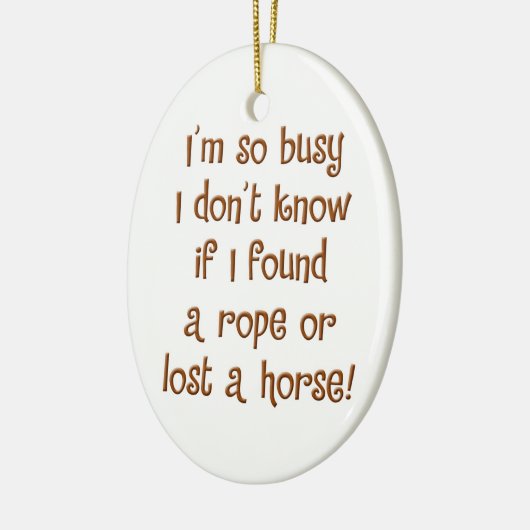 Zo druk! keramisch ornament (Links)