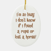 Zo druk! keramisch ornament (Voorkant)