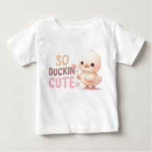 Zo Duckin’ Schattige Baby T-shirt – Schattig Carto