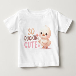 Zo Duckin’ Schattige Baby T-shirt – Schattig Carto