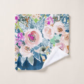 ZO DUIDELIJKE kleurrijke flora Bad Handdoek (Wasdoekje)