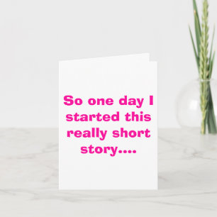 Zo één dag begon ik werkelijk deze novelle…. feestdagen kaart