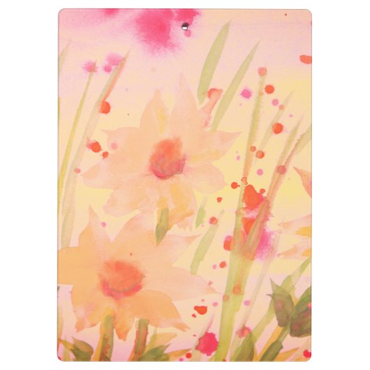 Zo een designer bloemrijke Kantoor Klembord (Achterkant)