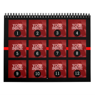 Zo eenvoudig als 1 tot 12 uw eigen foto van de rod kalender