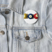 Zo eenvoudig als, één, twee of drie ronde button 5,7 cm (In situ)