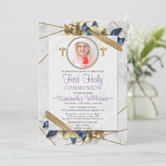 Zo Elegant Foto Eerste Uitnodiging (Staand voorkant)