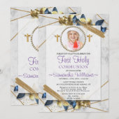 Zo Elegant Foto Eerste Uitnodiging (Voorkant / Achterkant)