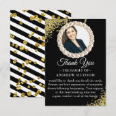 Zo Elegant Funeral Photo Hartelijk dank Bedankkaart (Voorkant / Achterkant)