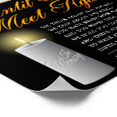 Zo Elegant Herdenkingsfoto Funeral Gedicht Bord Poster (Hoek)