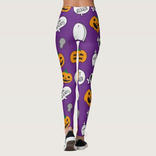 Zo eng Happy Halloween Leggings (Achterkant)