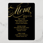 Zo Fancy Menu Echt Folie Uitnodiging (Voorkant)