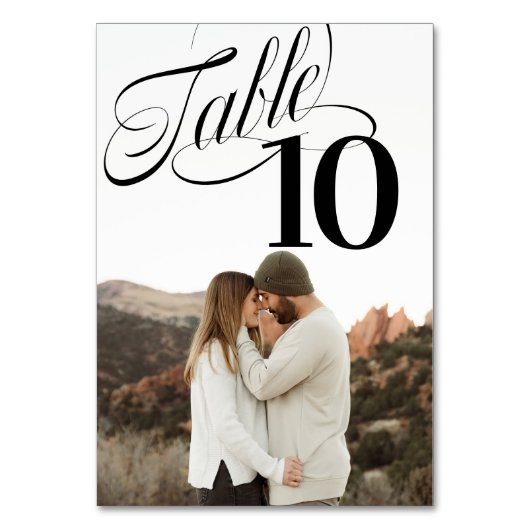 Zo Fancy tabelnummer foto Kaart (Achterkant)