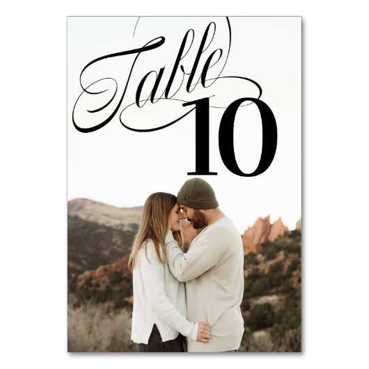 Zo Fancy tabelnummer foto Kaart (Voorkant)
