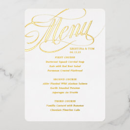 Zó Fantasievol Menu Echt Folie Uitnodiging