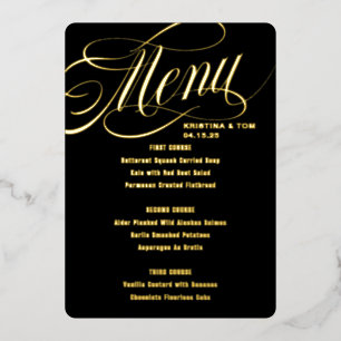 Zo Fantastisch Menu Echt Folie Uitnodiging