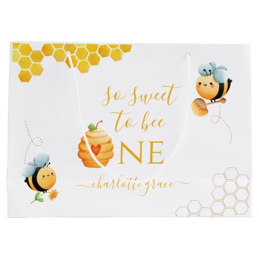 Zo fijn om één bijendag te zijn groot cadeauzakje (Achterkant)