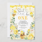 Zo fijn om één honingraat te zijn: Birthday Party Kaart (Voorkant)