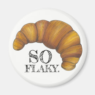 Zo Flaky Buttery Croissant French Pastry Foodie Magneet