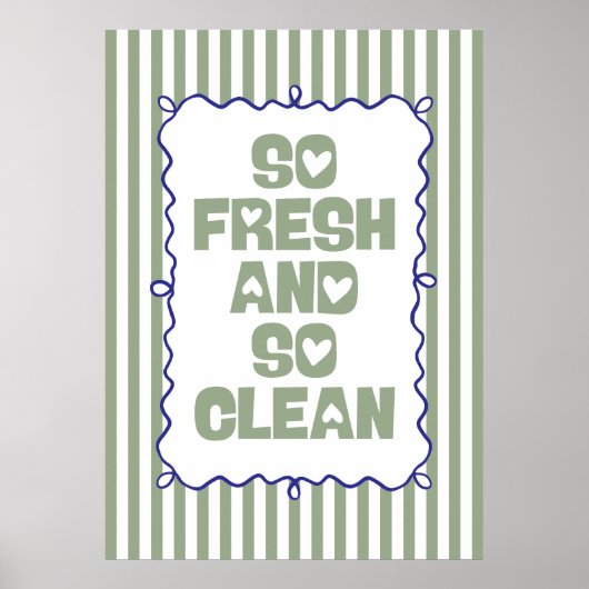 Zo Fris En Zo Schoon Poster (Voorkant)